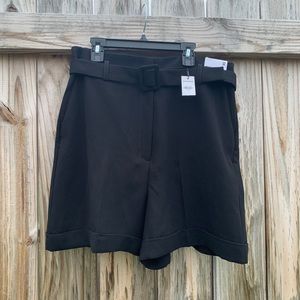 Express Super High Rise Belted Shorts